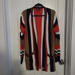 Love Women's Multicolor Striped Cardigan